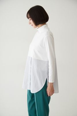 ◆布帛ドッキングタートルネックカットソー（０７７２２６０００２）