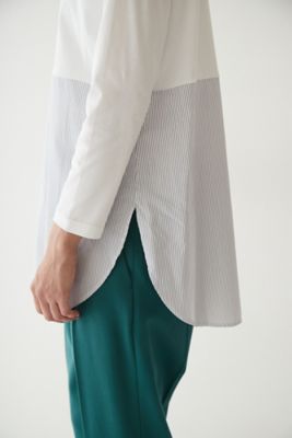 ◆布帛ドッキングタートルネックカットソー（０７７２２６０００２）