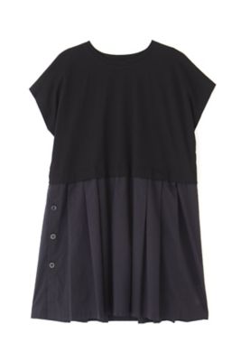 ◆布帛ドッキングチュニックカットソー（０７７２２６０７０１）