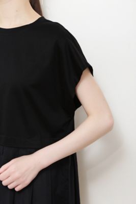 ◆布帛ドッキングチュニックカットソー（０７７２２６０７０１）