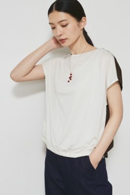 ＜human woman (Women)＞◆布帛ドッキングカットソー（０７７２２６０８０３）