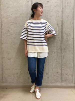 布帛ドッキングノースリカットソー（０７７２２６０８０６）