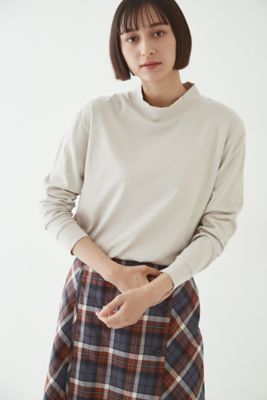 ◆オーガニックコットンモックネックカットソー（０７７２２６０９０６）