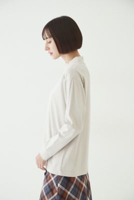 ◆オーガニックコットンモックネックカットソー（０７７２２６０９０６）