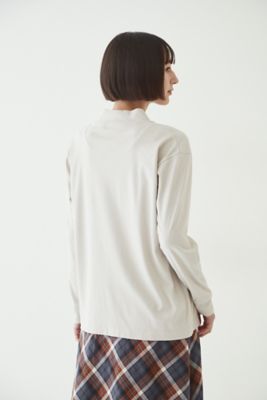 ◆オーガニックコットンモックネックカットソー（０７７２２６０９０６）