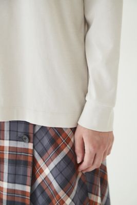 ◆オーガニックコットンモックネックカットソー（０７７２２６０９０６）