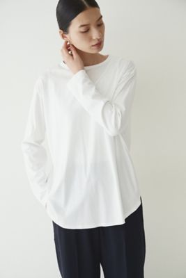 ＜human woman (Women)＞オーガニックコットンシャツテールカットソー（０７７２２６０９０７）