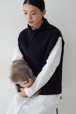 片畦ニットベスト（0772270015） | human woman