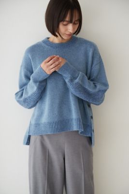 ◆リサイクルコットン混モヘヤニット（０７７２２７００１８）