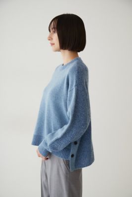 ◆リサイクルコットン混モヘヤニット（０７７２２７００１８）