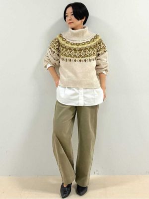 ◆求心柄ニット（０７７２２７００２１）
