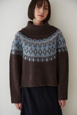 ＜human woman (Women)＞◆求心柄ニット（０７７２２７００２１）