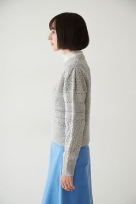 ◆≪ａｒｒｉｖｅ　５ｅ≫透かし柄ニットプルオーバー（０７７２２７００２２）