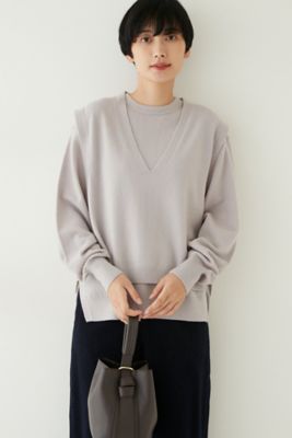 　◆コンポーネントニットベスト（０７７２２７０１０４）
