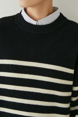 　◆ワッフルボーダーニット（０７７２２７０１０５）