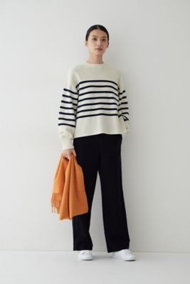 　◆ワッフルボーダーニット（０７７２２７０１０５）