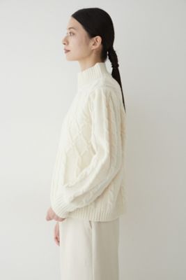 　◆ミックスケーブルニット（０７７２２７０１０８）
