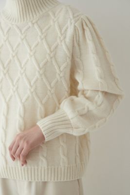 　◆ミックスケーブルニット（０７７２２７０１０８）
