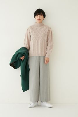 　◆ミックスケーブルニット（０７７２２７０１０８）