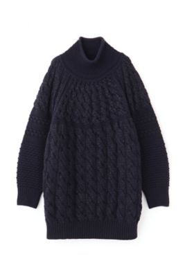 ◆ブソルコラボ　ケーブルニット（０７７２２７０２０１）