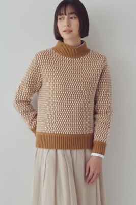 ◆ドットジャガードプルオーバーニット（０７７２２７０２０４）