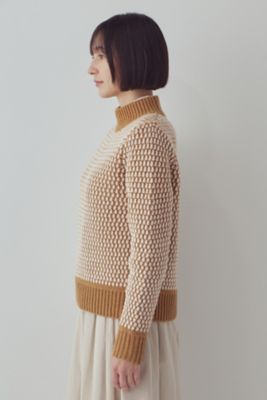 ◆ドットジャガードプルオーバーニット（０７７２２７０２０４）