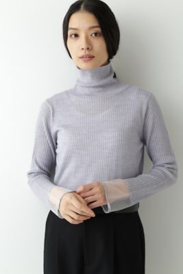 ＜human woman (Women)＞◆５ｅ・袖シアータートルネックプルオーバー（０７７２２７０２０７）