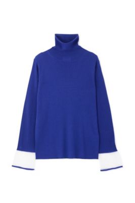 ◆５ｅ・袖シアータートルネックプルオーバー（０７７２２７０２０７）