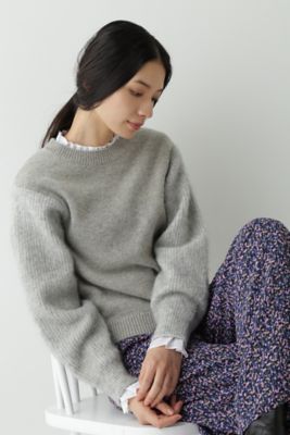 ◆モヘヤスリーブニット（０７７２２７０２０８）