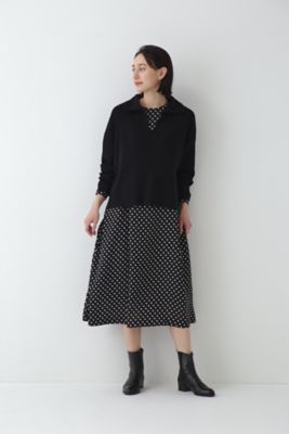 衿付きニットプルオーバー（０７７２２７０２１０）