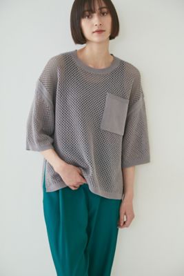 ＜human woman (Women)＞◆メッシュニット（０７７２２７０８０１）