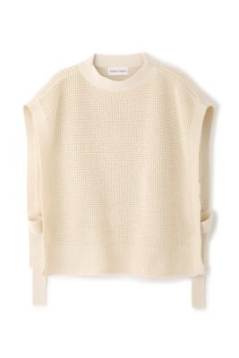 ◆ワッフル柄ニットベスト（０７７２２７０８０２）