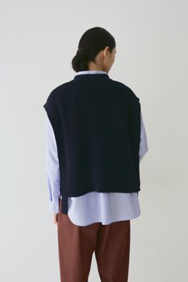 ◆ワッフル柄ニットベスト（０７７２２７０８０２）