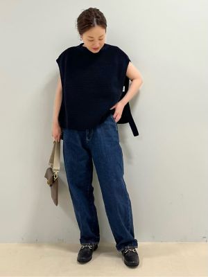 ◆ワッフル柄ニットベスト（０７７２２７０８０２）