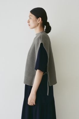 ◆ワッフル柄ニットベスト（０７７２２７０８０２）