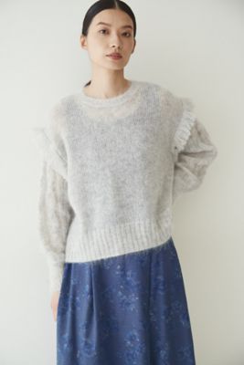 human woman (Women)/ヒューマンウーマン ◆ケーブルモヘアプルオーバー(0772270905)