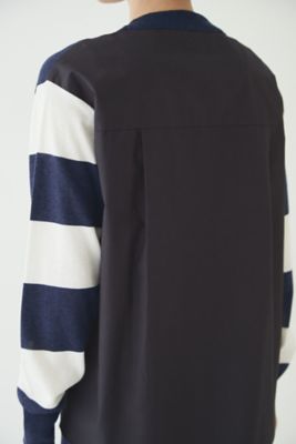 ◆５ｅ・布帛ドッキングボーダーニット（０７７２２７０９０７）