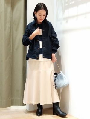 ◆５ｅ・布帛ドッキングボーダーニット（０７７２２７０９０７）