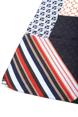 ◇シルクコットンプリントスカーフ（0772298104