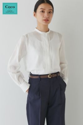 ＜human woman (Women)＞◆サテンシフォンブラウス（０７７３１１０２００）