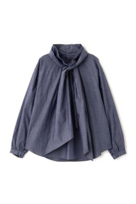 ◆リボン付ハイネックブラウス（０７７３１１０２０２）