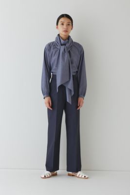 ◆リボン付ハイネックブラウス（０７７３１１０２０２）