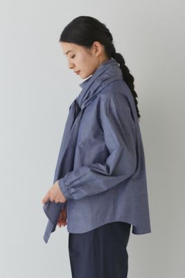 ◆リボン付ハイネックブラウス（０７７３１１０２０２）