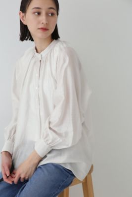 日本製 定価4万 ふんわりボリュームフリル袖リネンカットソー