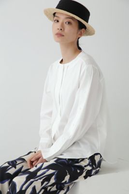 ＜human woman (Women)＞◆袖ボタンブラウス（０７７３１１０３０６）