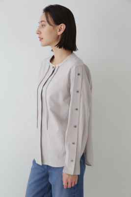 ◆袖ボタンブラウス（０７７３１１０３０６）