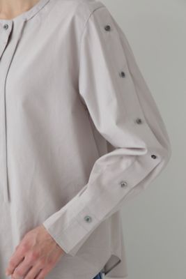 ◆袖ボタンブラウス（０７７３１１０３０６）