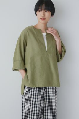 ◆ＰＥ／レーヨンリネンブラウス（０７７３１１０４００）