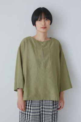 ◆ＰＥ／レーヨンリネンブラウス（０７７３１１０４００）