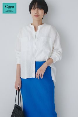 ＜human woman (Women)＞◆＜Ｃｏｃｏ　ｓｉｚｅ＞ハードマンリネンブラウス（０７７３１１０４０２）